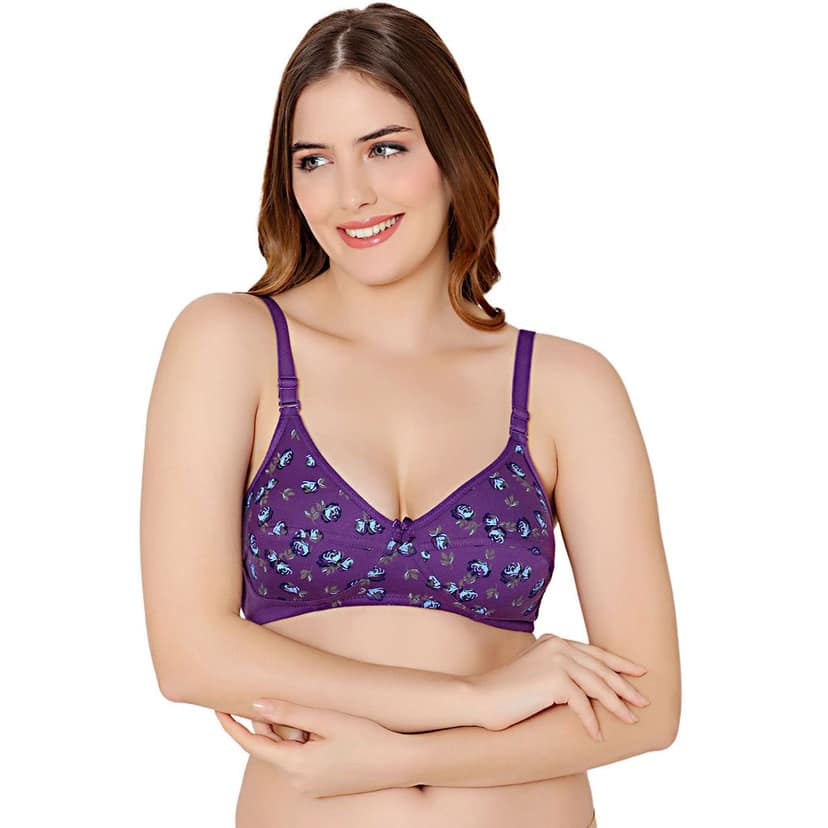 Bodycare cotton wirefree adjustable straps comfortable non padded Bra-1584CO