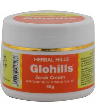 Herbal Hills Glohills Scrub Cream Paste 50 Gm Pack of 1