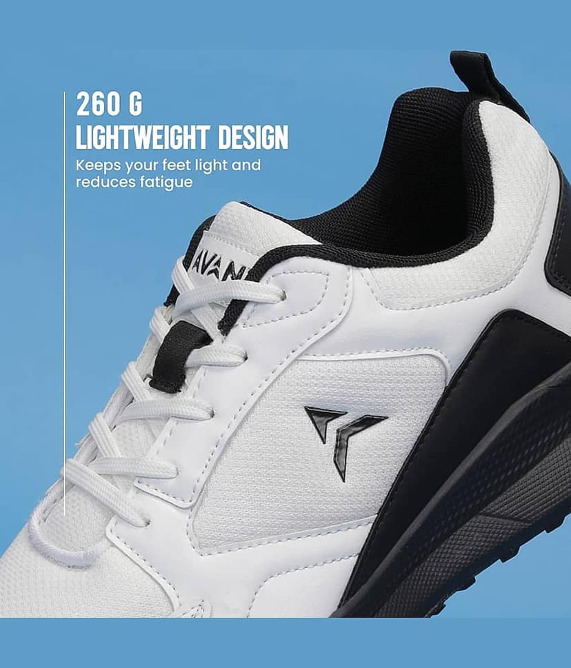 Avant CushionX White Men's Sports Running Shoes view 5