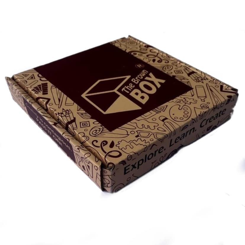 The brown box Rakhi Making Material or Rakhi Making kit DIY Kit Craft Kit Art and Craft Kit view 9