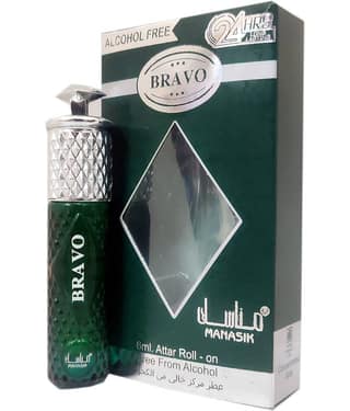 MANASIK BRAVO Concentrated Attar Roll On 6ml .