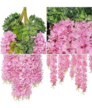 RealPBR - Pink Wild Artificial Flower ( Pack of 4 )