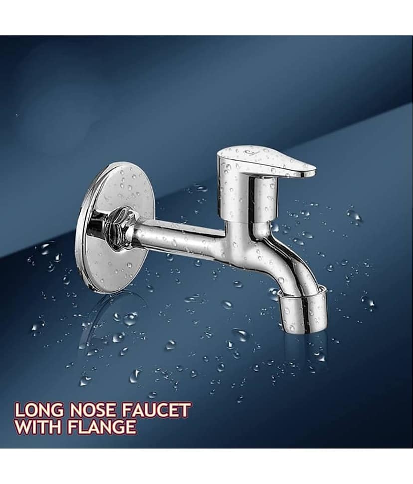 Bathfax STAINLESS STEEL LONG BIB TAP (PACK OF 1) Steel Kitchen Taps Fusion