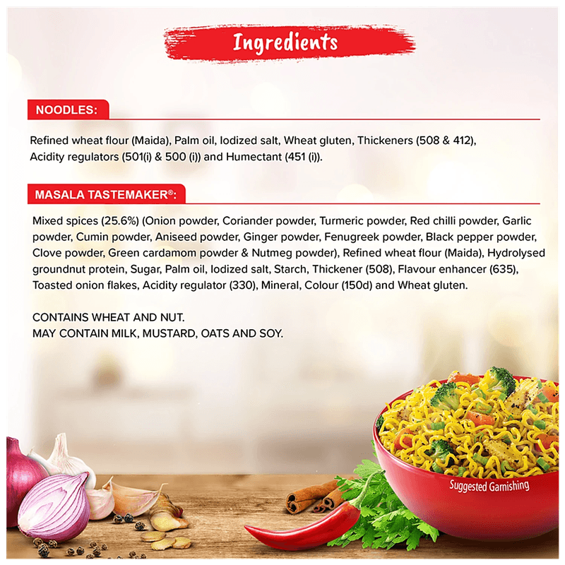 Maggi 2-Min Masala Instant Noodles, 140 G Pouch view 3