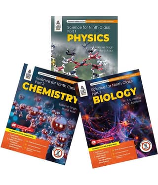 Combo Pack: Lakhmir Singh Class 9 Science (Biology, Physics, Chemistry) - Examination 2025-26