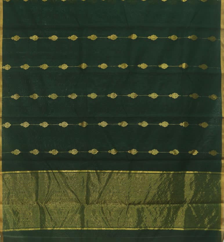 Handloom Chanderi Silk By Cotton Saree view 2