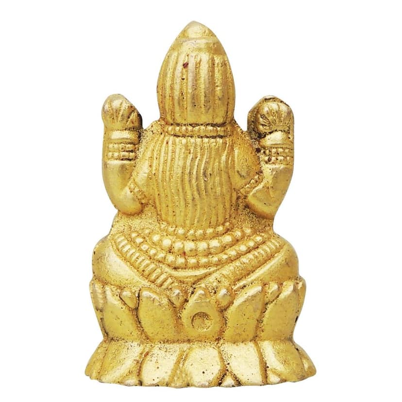 Brass Showpiece Laxmi Ji Statue (BSMAS859 A) view 3