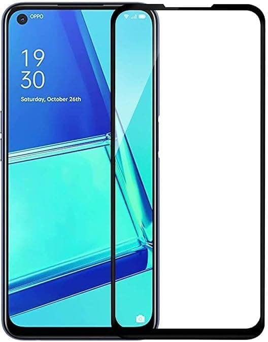 PLUGTECH Advanced Tempered Glass With Anti-Explosion 9H Hardness Edge-To-Edge Coverage Screen Guard for OPPO K10