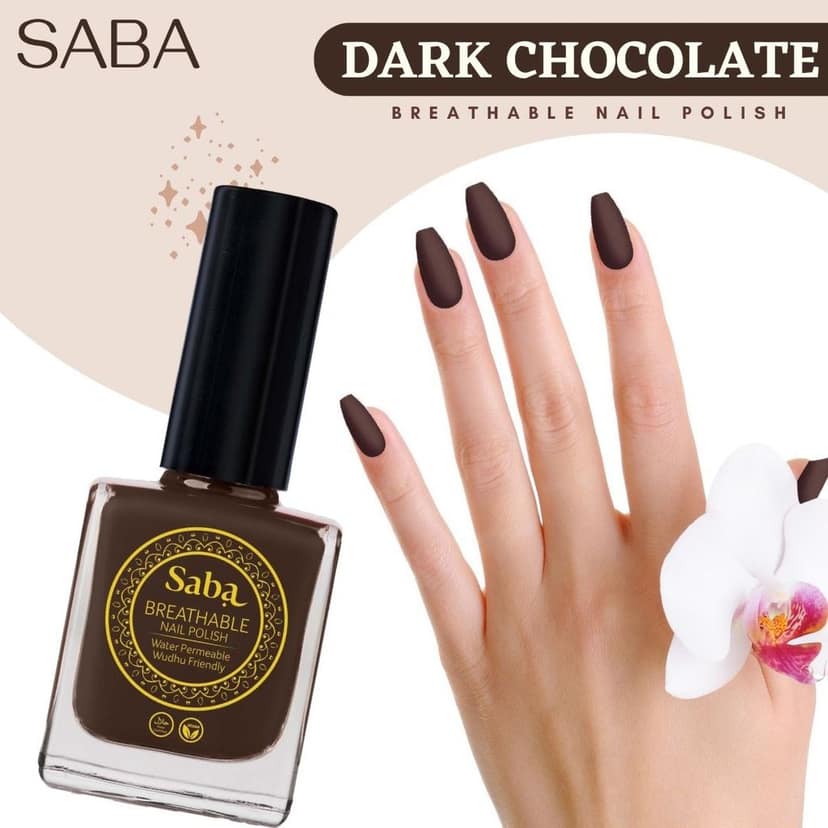 Saba Breathable Halal & Vegan Wudhu Friendly Nail Polish view 4