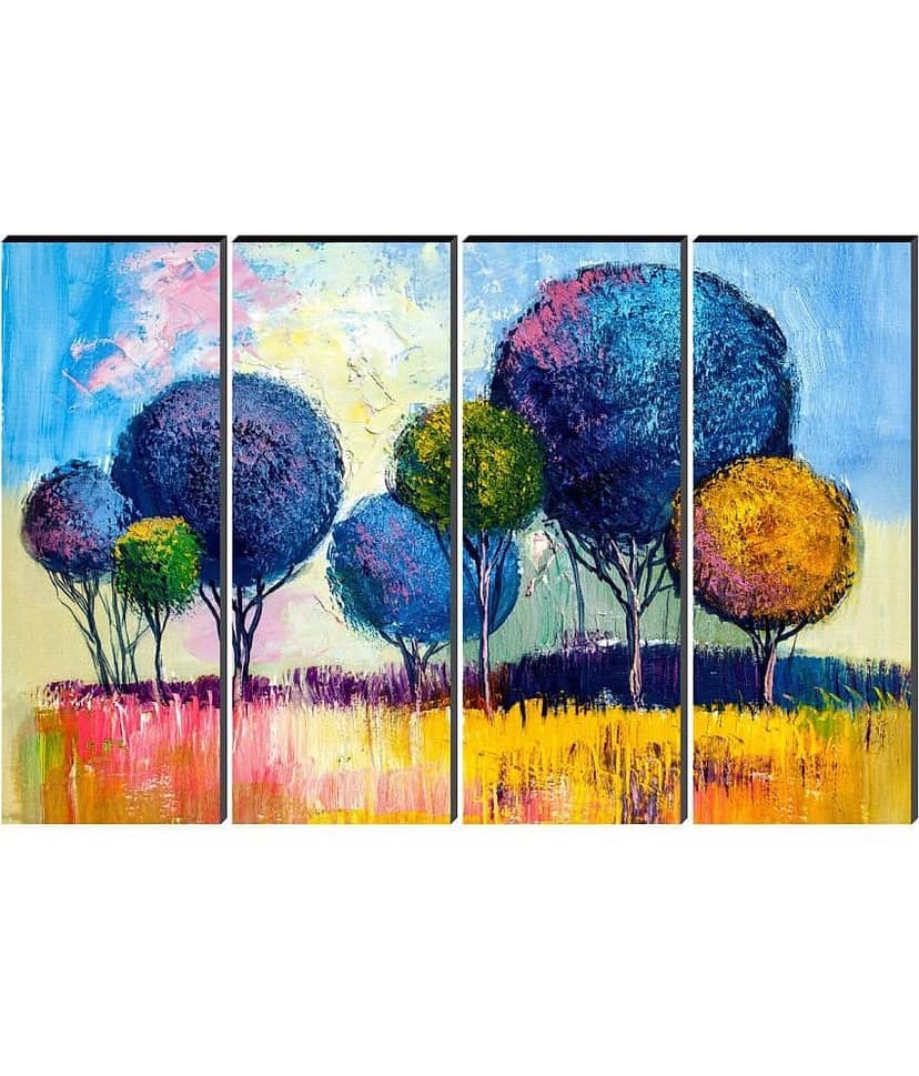Saf Floral Painting Without Frame