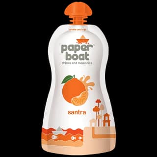 Paper Boat Santra - Orange Juice, 150 Ml Doy