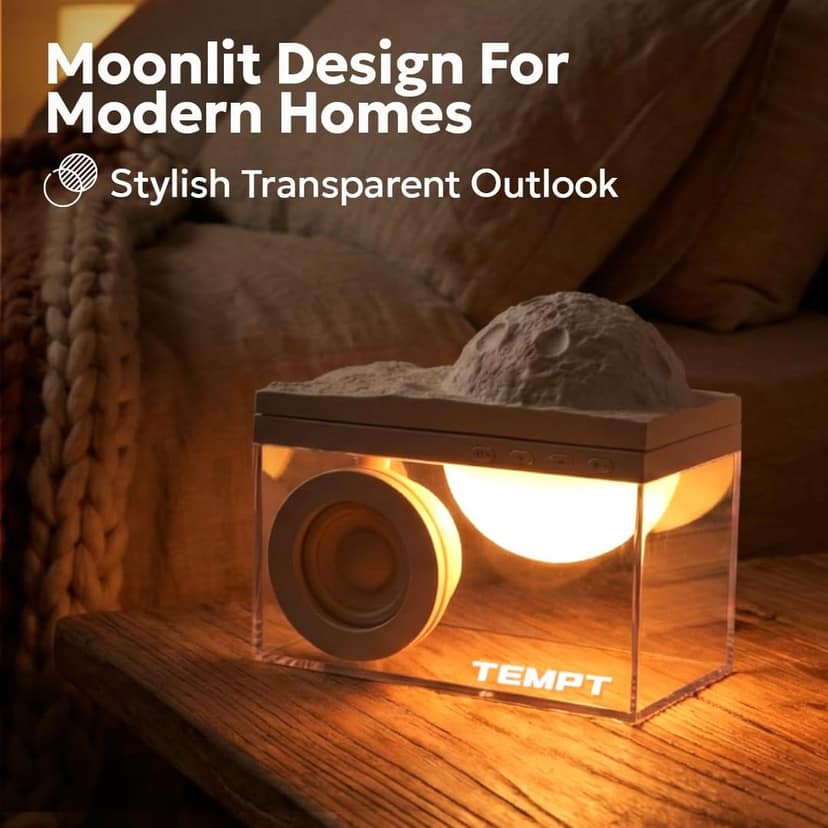 TEMPT Privee Lunar Bluetooth Speaker 8W with LED Moon Light view 3