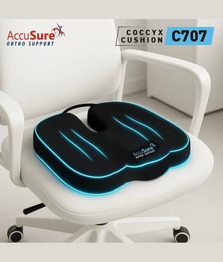 ACCUSURE Seat Pillows Single Black