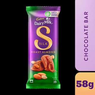 Cadbury Dairy Milk Silk Roast Almond Chocolate Bar, 58 G