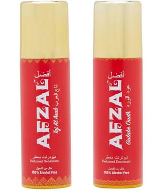 AFZAL Afzal No-Alcohol Gulabe Oudh Deodorant Deodorant Spray for Unisex 100 ml ( Pack of 2 )
