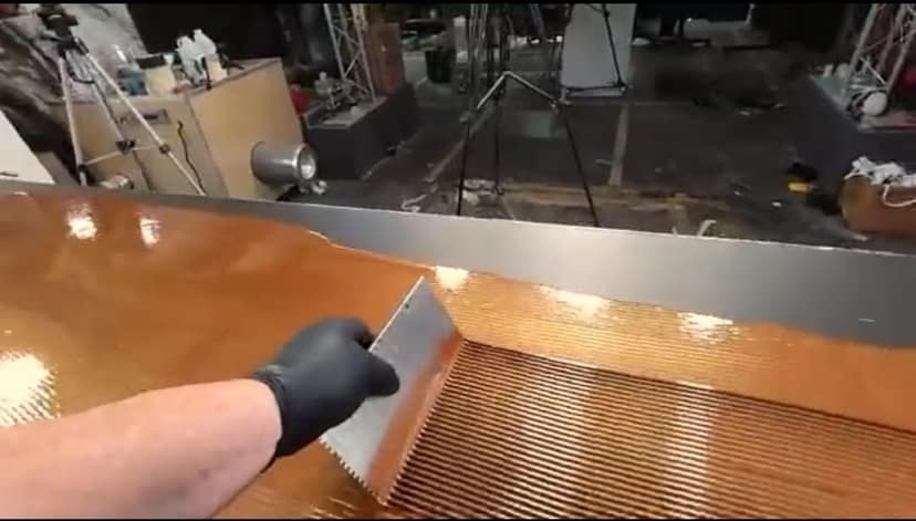 MD Style Square Notch Metal Trowel Fix Thickness for Flexible Resin Spreader Set, Reusable Trowel Scrapers for Epoxy, Fillers, Putty,Spackling Paste view 4