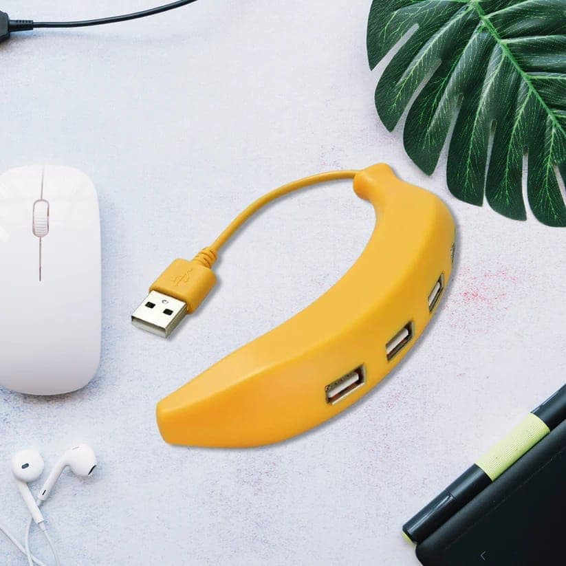 Banana Shape 4 Port USB Hub | 2.0 Hub USB Splitter view 5