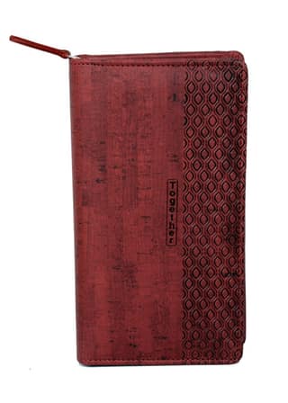 Sukeshcraft. RFID Safe Holder for 4 PASSPORTS,6 Card,Currency,Boarding Pass (Cork Mehroon)