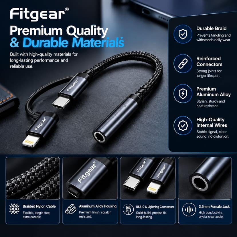 Fitgear FG101 2In1 Audio Cable view 3