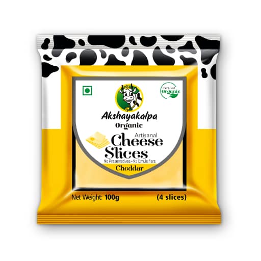 Akshayakalpa-Organic Cheese Slices 100Gm view 2