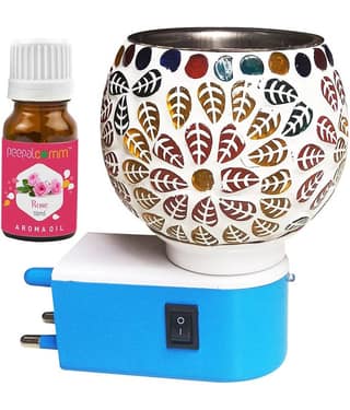 Peepalcomm Ceramic Aroma Oils & Diffusers Set - Pack of 2