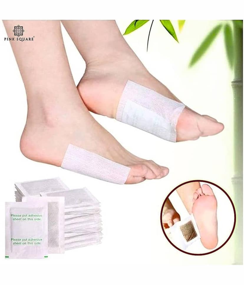 pink square Foot Pain Relief Patch ( Pack of 3 ) view 2