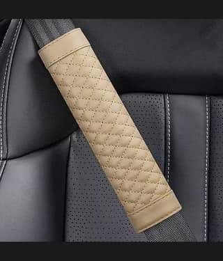 SIAGO Seat Belt Cover Beige Single