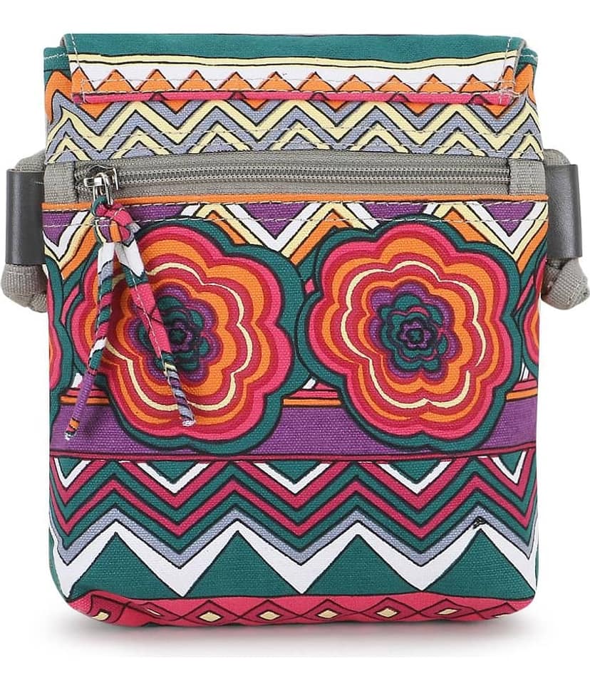 Anekaant Sling Bag Fabric Set of 1 ( Light Grey ) view 2