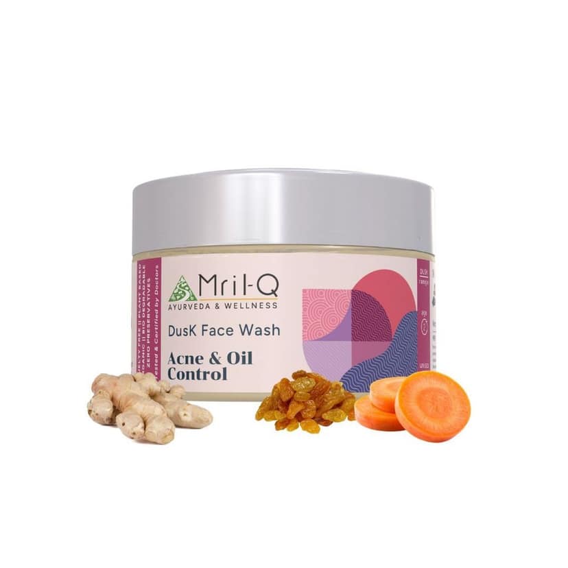 MrilQ Dusk Face Wash | Acne, Pimple & Oil Control | Daily Use | Sensitive, Oily, Combination skin