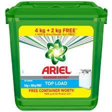 ARIEL MATIC TOP LOAD 6KG CONTAINER PACK