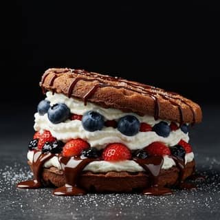 Judge me by Fudge Waffle Sandwich
