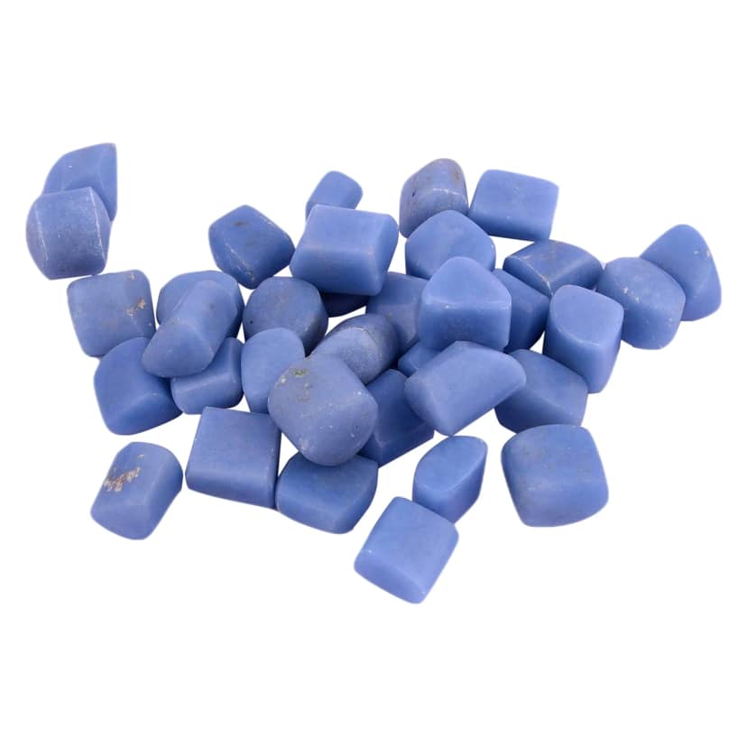 Angelite Tumble for Reiki Crystal Healing | Tumble Stone for Reiki Vastu Correction and Wisdom(KI_13) by Krishna Impex