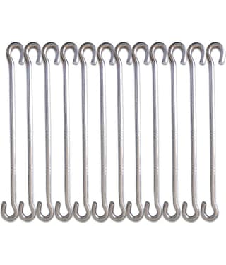 Laxmi Garden Jhula Swing Rod Hook (Pack of 12) Set of 12 Stainless Steel Hooks