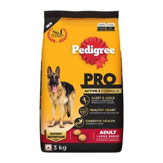 Pedigree Pro Adult Large Breed Dry Dog Food 3 Kg