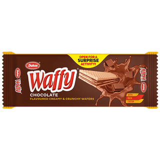 Dukes Waffy Wafers - Chocolate Flavoured Creamy & Crunchy, 60 G Pouch