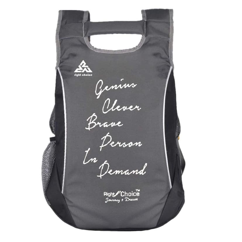 RIGHT CHOICE quality stylish casual backpack daily use unisex typography college bags (Boys and Girls)