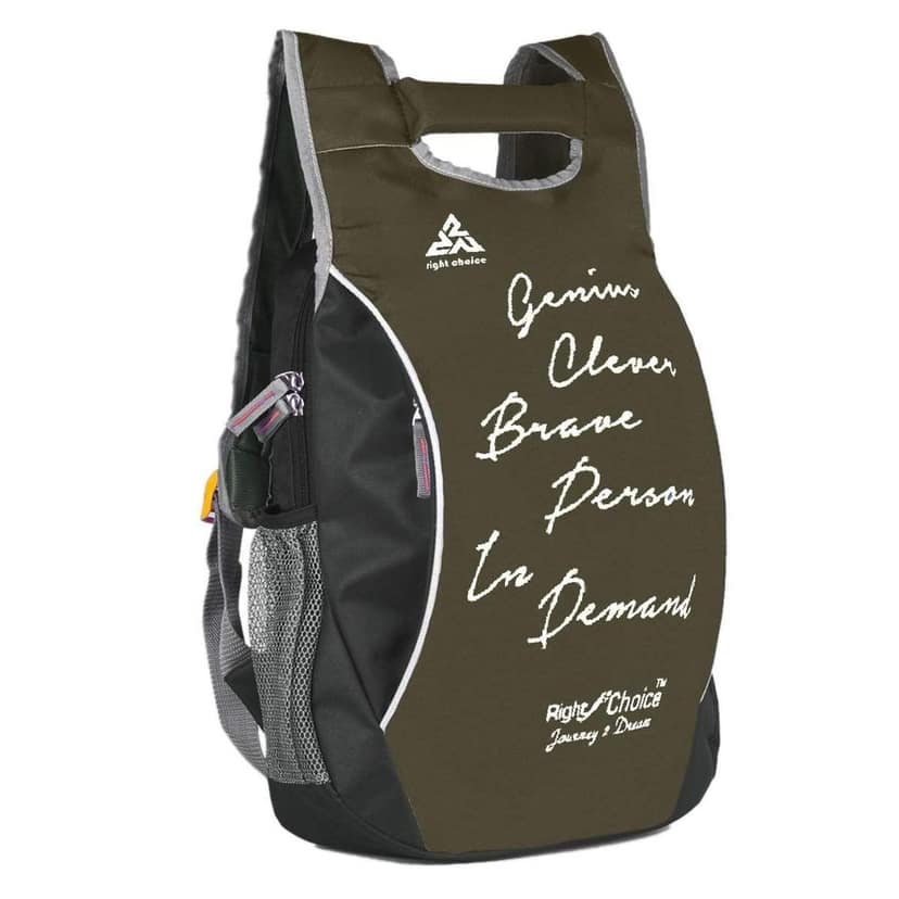 RIGHT CHOICE quality stylish casual backpack daily use unisex typography college bags (Boys and Girls) view 7