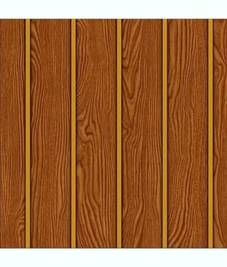 (Pack of 1) Self-Adhesive Wallpaper Waterproof Old Furniture Vinyl Stickers Wooden Door Wardrobe Desktop Vinyl Wall Papers Dark Brown Wood Gold Line (45 * 500CM)