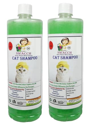 SWACCH Cat Shampoo (1 Litre) (Pack of 2) Neem Alovera