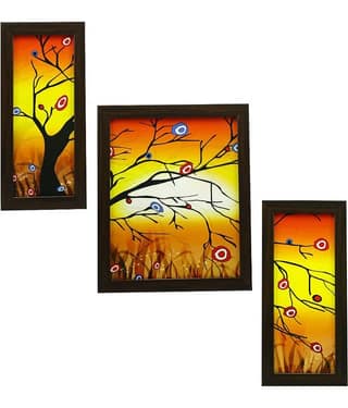Indianara Synthetic Painting With Frame