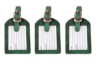 Sukeshcraft Luggage Tags Suitcase Tag Travel Bag Labels (Bottle Green)