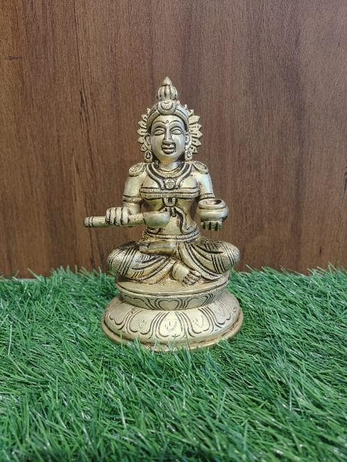 BRASS GODESS ANNAPURNA IDOL