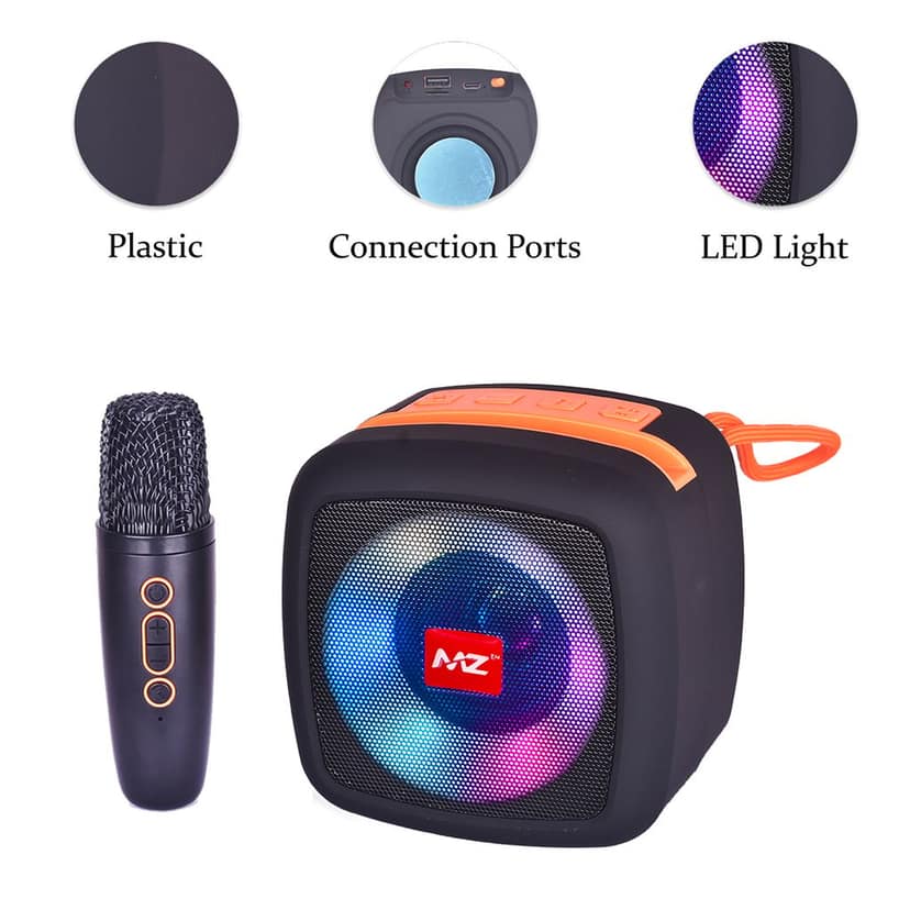 MZ Speaker with Mic | Portable Bluetooth Speaker | Speaker for Kids & Adults | Speaker With Mic | Speaker With Microphone | Bluetooth Speaker | Best Bluetooth Speaker | Portable Speaker view 2