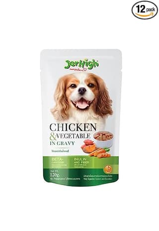 Jerhigh Chicken & Vegetable Gravy In Pouch 120 Gms