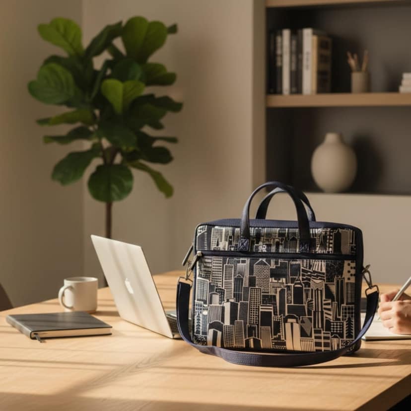 WOTM Laptop Bag Leather | Messenger Bag for Men & Women | Office Bag with Adjustable Strap | Laptop Side Bag for Office Use | Stylish leather Bag view 9