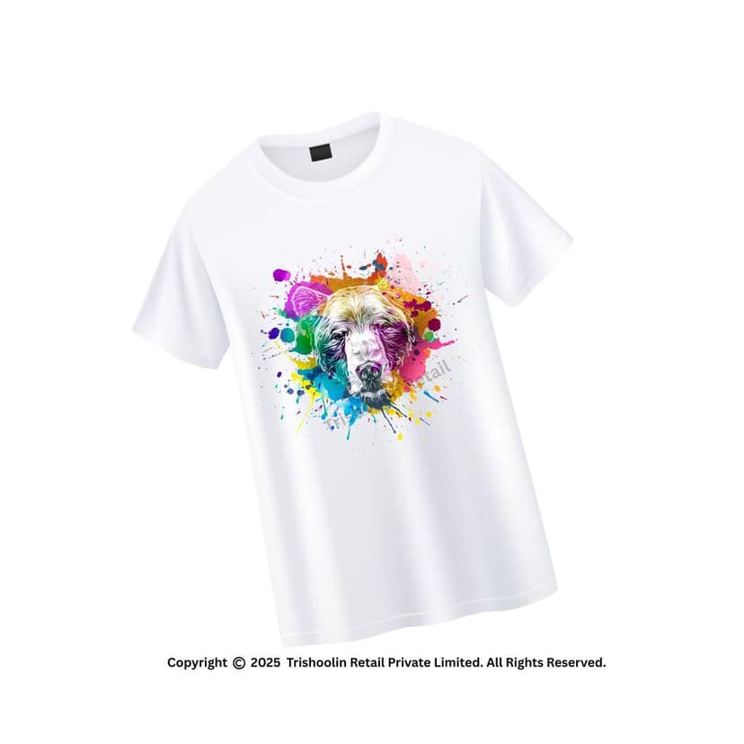 Trishoolin T-Shirt Design 10274MB | Regular Fit | Crew Neck / Round Neck Half Sleeve | Pack of 1 view 2