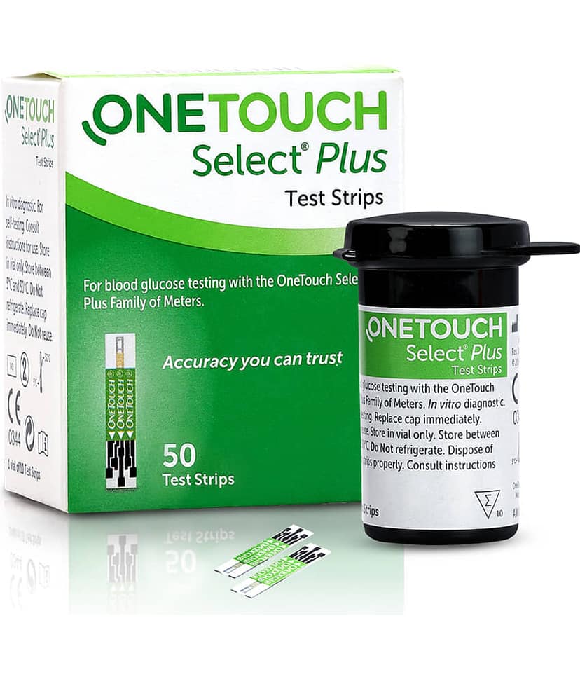 Onetouch Select Plus Test Strips | 2 Packs of 50 Strips Each (Total 100 Strips) view 2
