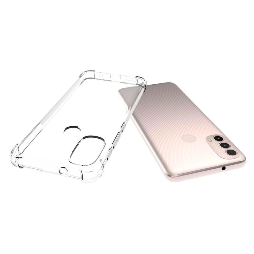 USTIYA for Motorola E30 / Moto E40 Case Clear Crystal TPU Four Corners Protect Camera Cover Transparent Soft Phone Case view 4