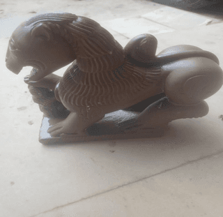 Hand Crafted Lion Sculpture
