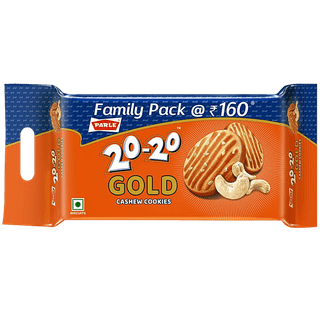 PARLE 20-20 Gold Cashew Cookies, 604.8 g